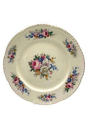 Homer Laughlin Pattern Virginia Rose 9.25" Plate 1940's Antique